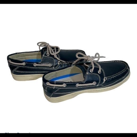 Keuka Sure Grip Leather Boat Shoes size 8.5 - Picture 3 of 3